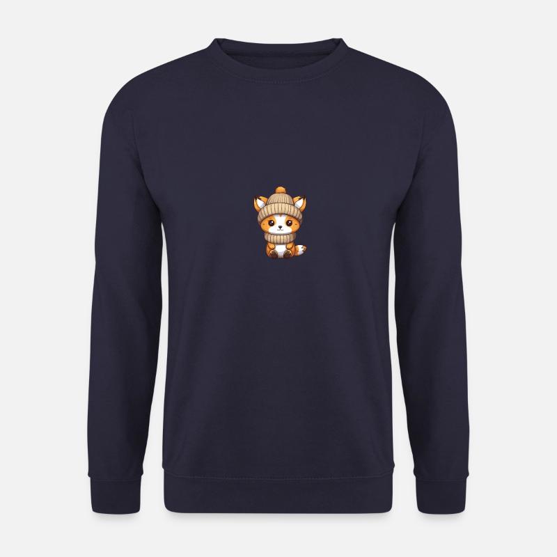 Bande dessinée d’hiver Fox - Sweat-shirt Unisexe - marine