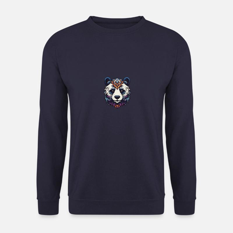 Panda Porträt - Unisex Pullover - Navy