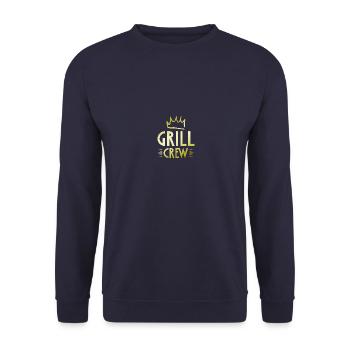 Grill Crew - Unisex Sweatshirt - navy - Front - Alina (178cm) & Michal (187cm)