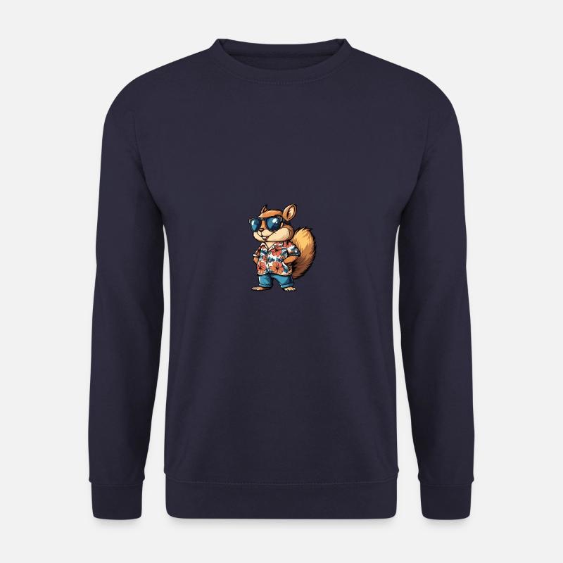 Eichhörnchen Comic Cool Sommer - Unisex Pullover - Navy