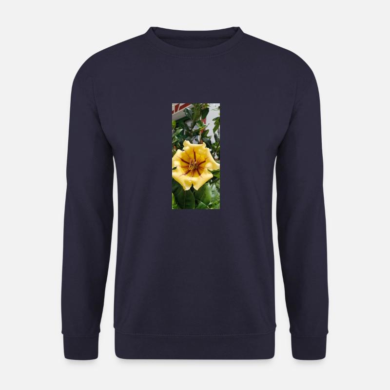 Schöne gelbe Blume - Unisex Pullover - Navy