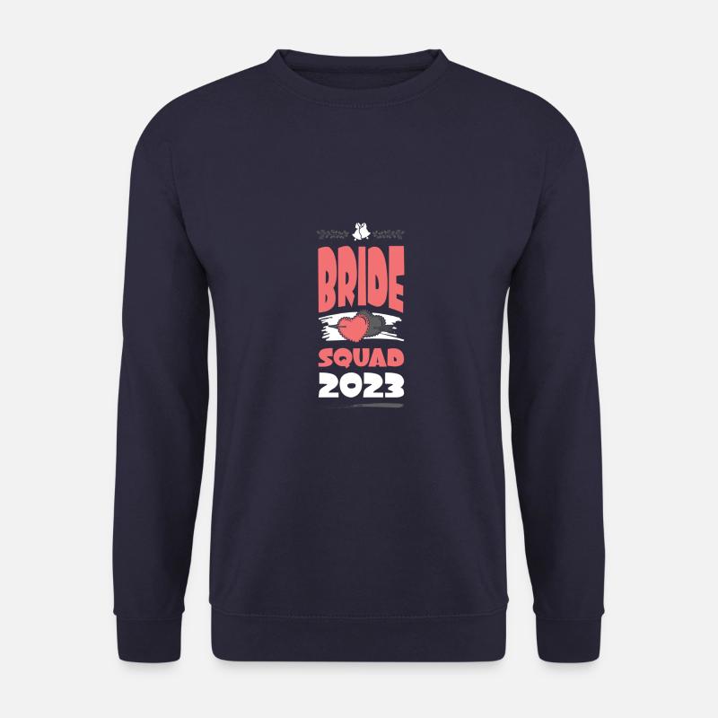 Bride Squad 2023 Team Heart - Unisex Sweatshirt - navy