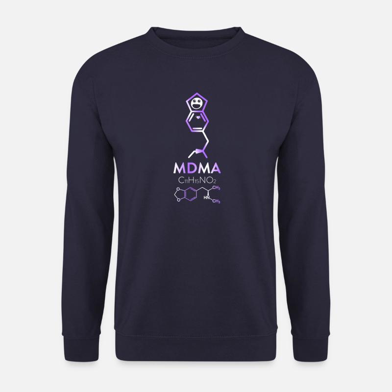 MDMA Molekül - Chemie Element - Unisex Pullover - Navy