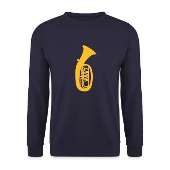 Tenorhorn - Unisex Pullover - Navy - Vorne - Alina (178cm) & Michal (187cm)