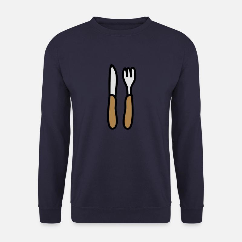 Eßbesteck - Unisex Pullover - Navy