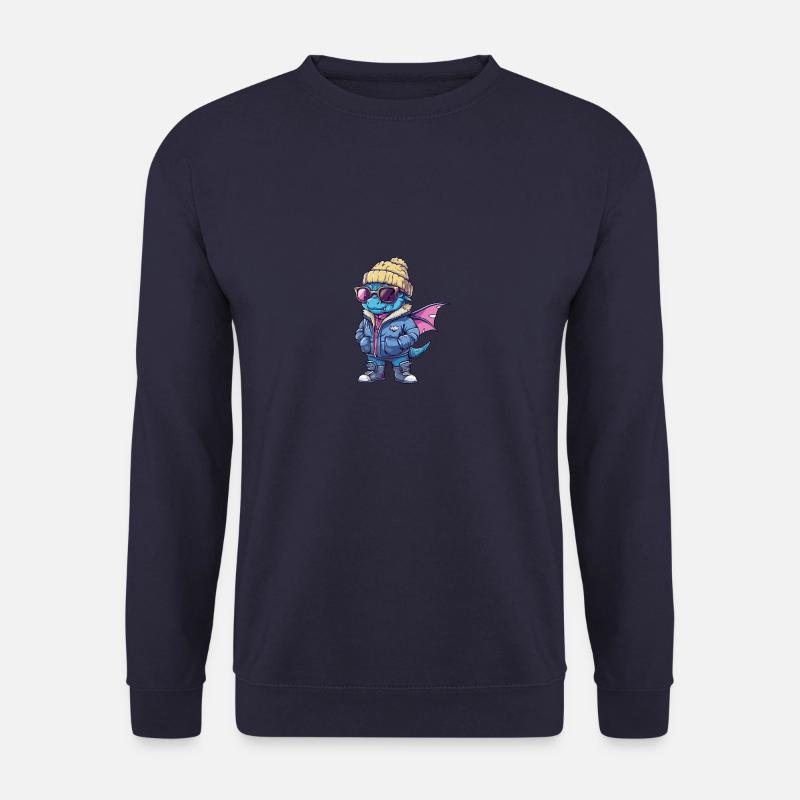 Drache Winter - Unisex Pullover - Navy