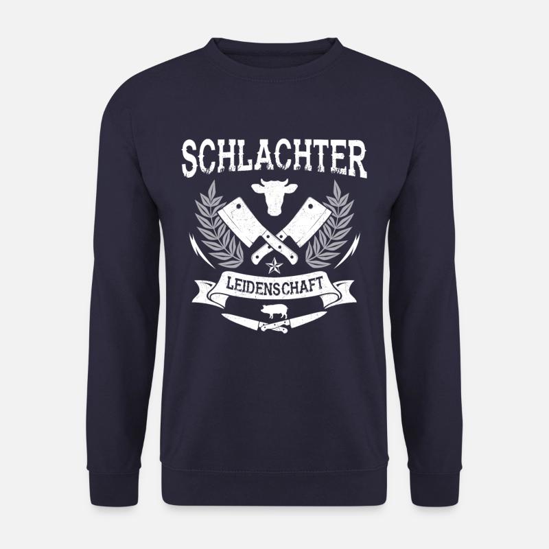 Schlachter Leidenschaft Metzger - Unisex Pullover - Navy