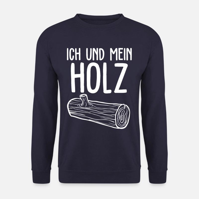 Ich und Mein Holz Holzfäller - Unisex Pullover - Navy