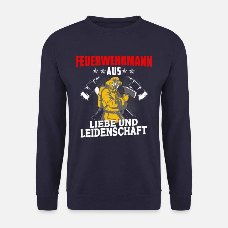 Feuerwehrmann Feuerwehr Liebe Leidenschaft - Unisex Pullover - Navy