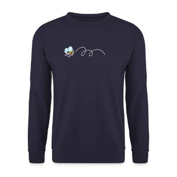 Bee beekeeper bee apiary - Unisex Sweatshirt - navy - Front - Alina (178cm) & Michal (187cm)