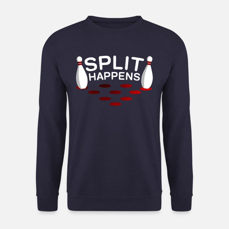 Split happens Bowling Kegeln - Unisex Pullover - Navy