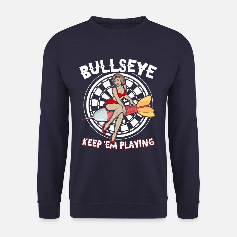 Bullseye Dart Dartscheibe Darts Dartspieler - Unisex Pullover - Navy