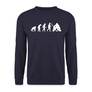 Evolution hockey sur glace hockey sur glace - Sweat-shirt Unisexe - marine - Devant - Alina (178cm) & Michal (187cm)