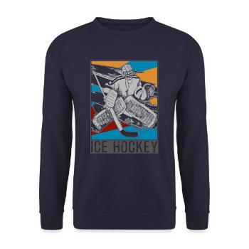Hockey sur glace Hockey sur glace - Sweat-shirt Unisexe - marine - Devant - Alina (178cm) & Michal (187cm)