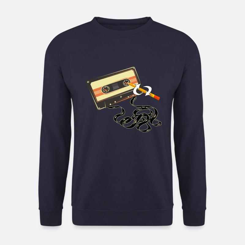Lustig Kassette Stift - Unisex Pullover - Navy