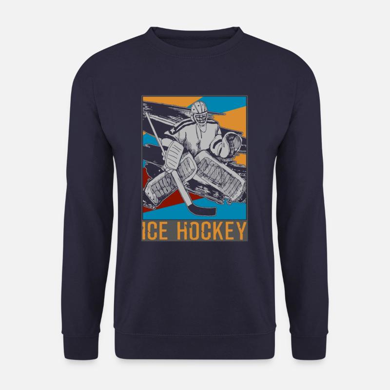 Eishockey Ice Hockey Puck - Unisex Pullover - Navy