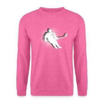Hockey sur glace rondelle de hockey sur glace - Sweat-shirt Unisexe - rose - Devant