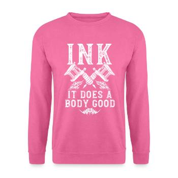 Tattoo Tätowiert Tinte - Unisex Pullover - Pink - Vorne