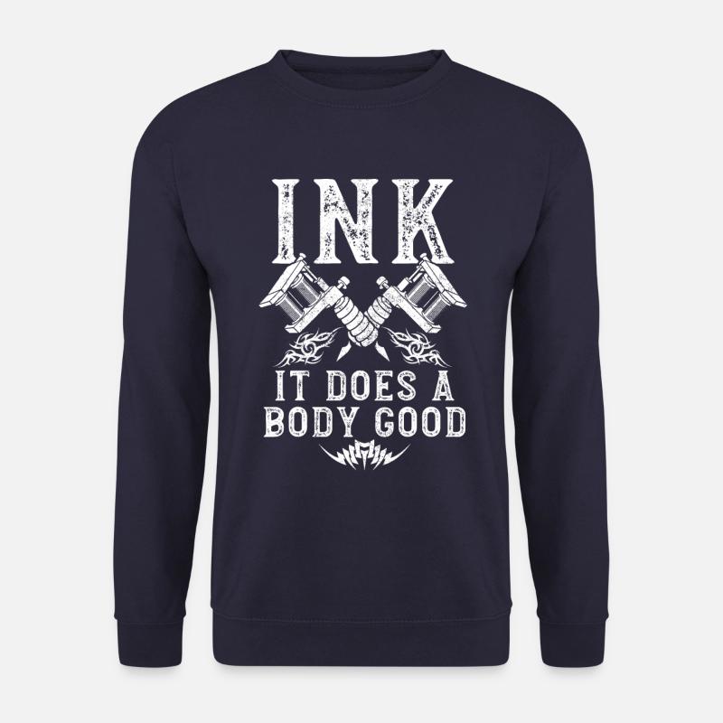 Tattoo Tätowiert Tinte - Unisex Pullover - Navy