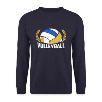 Volleyball sports - Unisex Sweatshirt - navy - Front - Alina (178cm) & Michal (187cm)