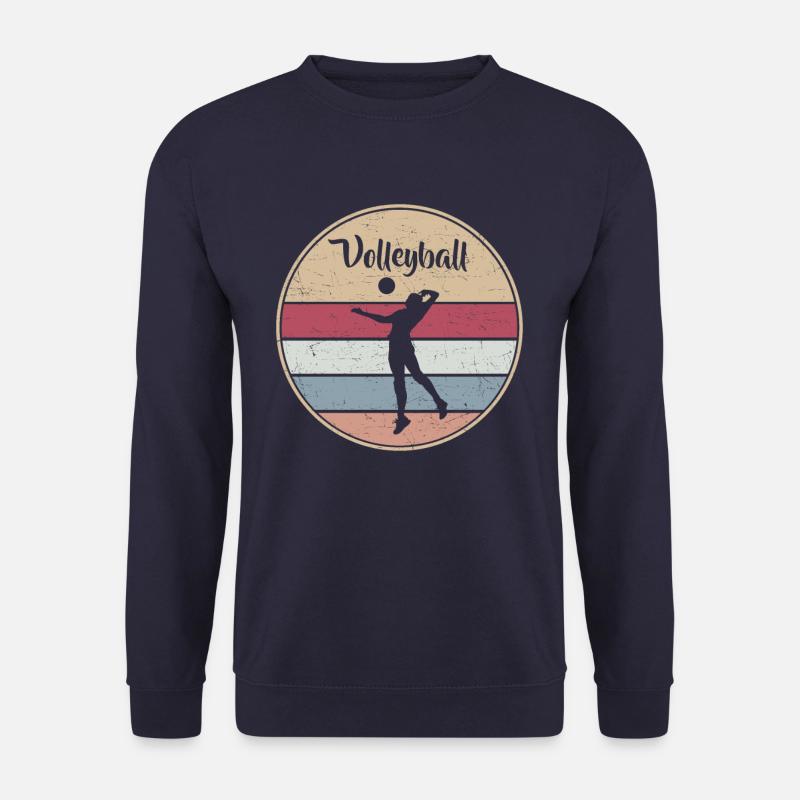Vintage Volleyballer Volleyball - Unisex Pullover - Navy