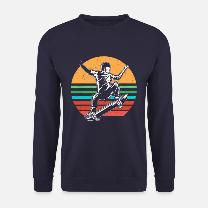 Vintage Skateboard - Unisex Pullover - Navy