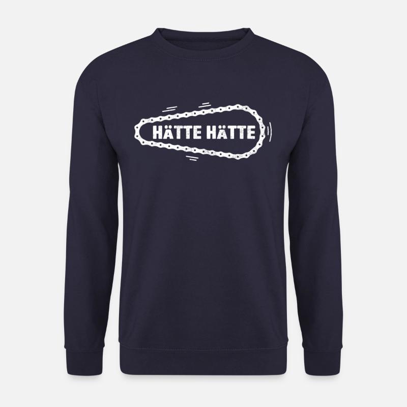 Hätte hätte Fahrradkette - Unisex Pullover - Navy