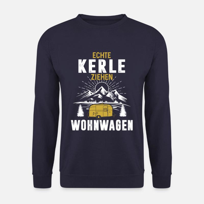 Real guys pull caravans - Unisex Sweatshirt - navy