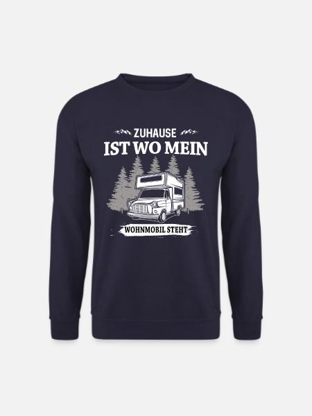 Zuhause ist mein Wohnwagen - Unisex Pullover - Navy