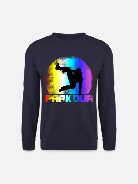 Retro Parkour Vintage - Unisex Pullover - Navy
