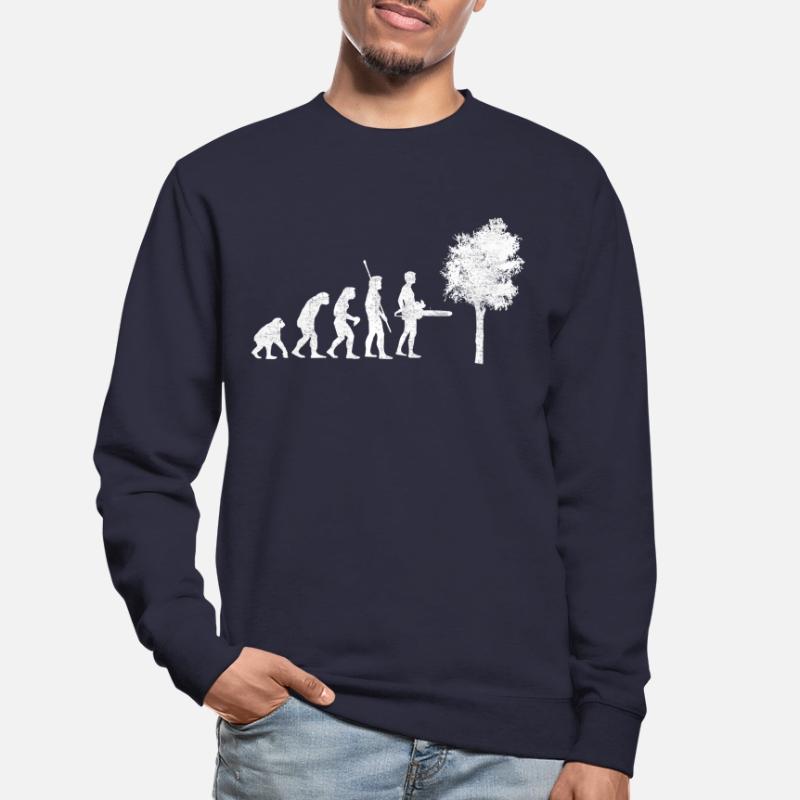 Bûcheron évolution Sweat-shirt Unisexe