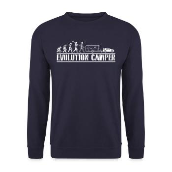 Evolution Camper Camping - Sweat-shirt Unisexe - marine - Devant - Alina (178cm) & Michal (187cm)