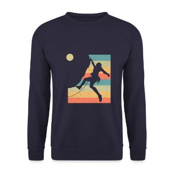 Alpinisme vintage - Sweat-shirt Unisexe - marine - Devant - Alina (178cm) & Michal (187cm)
