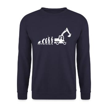 Pilote de pelle Evolution - Sweat-shirt Unisexe - marine - Devant - Alina (178cm) & Michal (187cm)