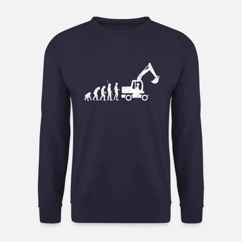 Evolution excavator excavator driver - Unisex Sweatshirt - navy