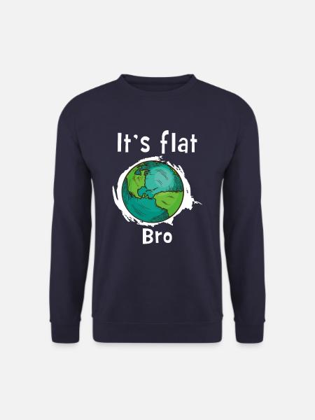 She is flat earth - Unisex Sweatshirt - navy
