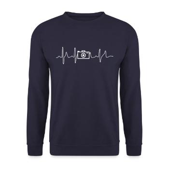 Battement de coeur Photographe - Sweat-shirt Unisexe - marine - Devant - Alina (178cm) & Michal (187cm)