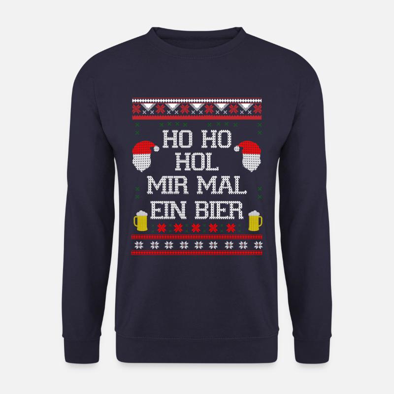 Ugly Christmas Bier - Unisex Pullover - Navy