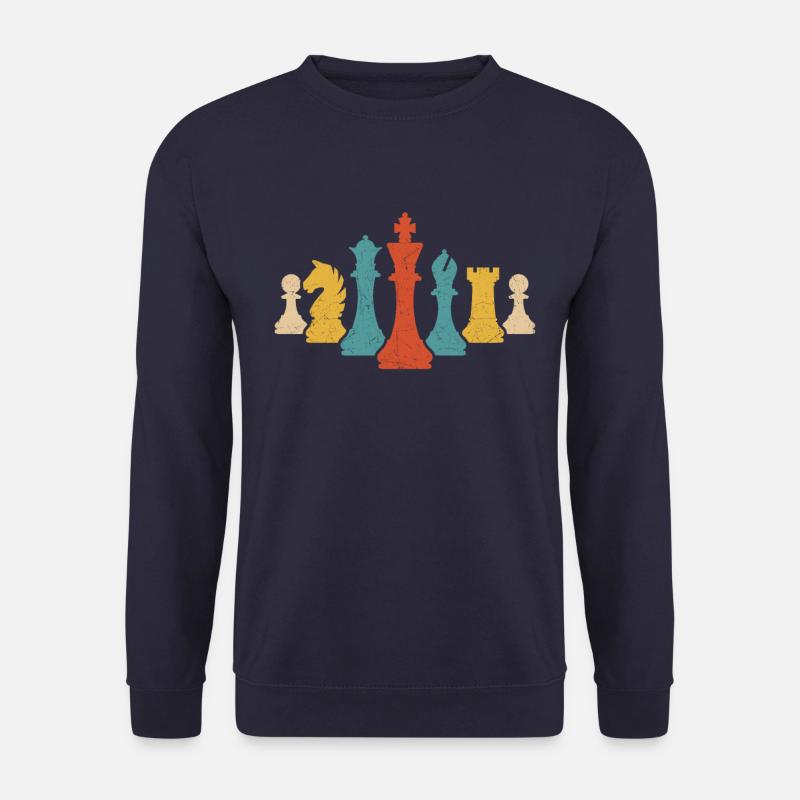 Vintage Schach - Unisex Pullover - Navy