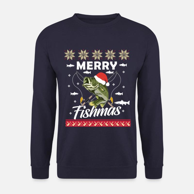Joyeux Fishmas - Sweat-shirt Unisexe - marine