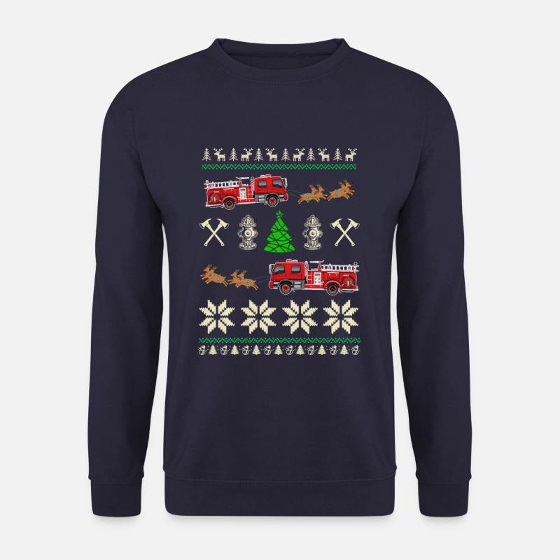 Service d'incendie de Noël - Sweat-shirt Unisexe - marine