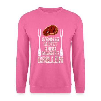 Grillen BBQ - Unisex Pullover - Pink - Vorne