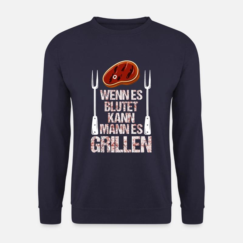 Grillen BBQ - Unisex Pullover - Navy