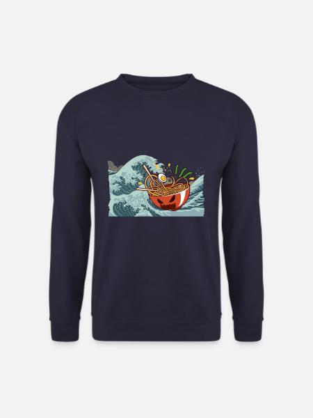 Ramen wave Kanagawa - Unisex Sweatshirt - navy