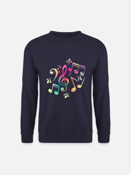 Sheet music - Unisex Sweatshirt - navy