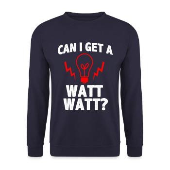 Watt Strom - Unisex Pullover - Navy - Vorne - Alina (178cm) & Michal (187cm)