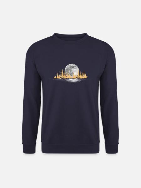 Mond Landschaft Natur - Unisex Pullover - Navy