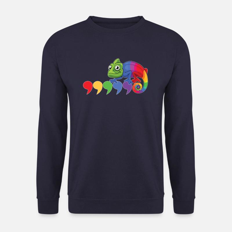 Chameleon comma - Unisex Sweatshirt - navy