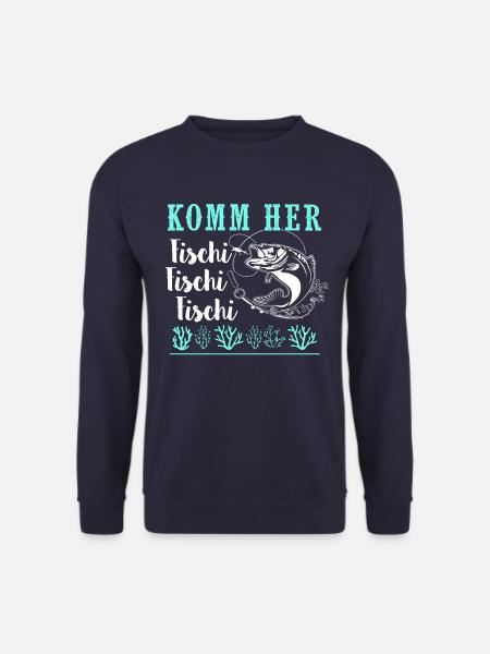 Komm Her Fischi Angeln - Unisex Pullover - Navy
