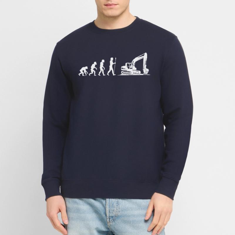Evolution Baggerfahrer Bagger Unisex Pullover